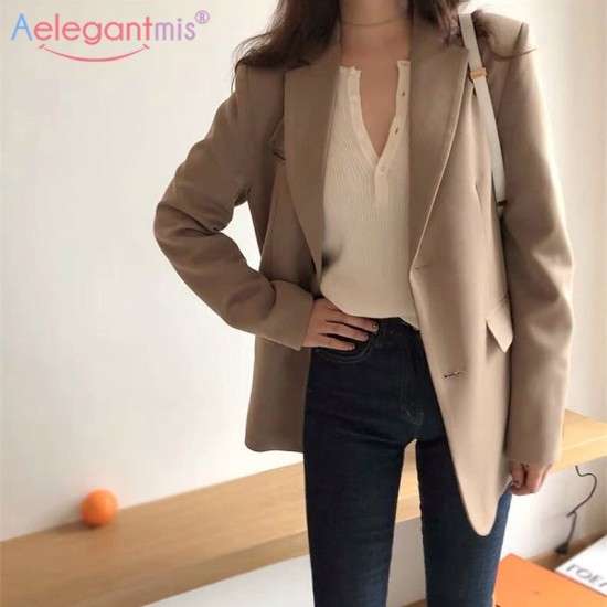Fashion Blazer Jacket Casual Pockets Long Sleeve Work Suit Coat Fashion Blazer Jacket Casual Pockets Long Sleeve Work Suit Coat