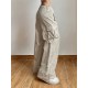 Pocket Patchwork Straight Baggy Casual Cargo Pants Pocket Patchwork Straight Baggy Casual Cargo Pants