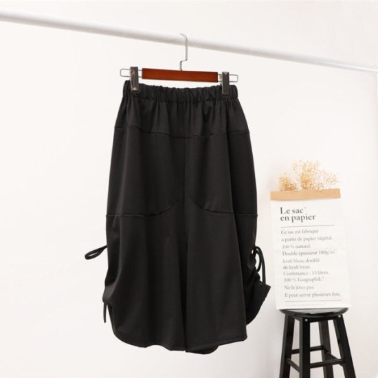 Loose Bloomers Casual Elastic Waist Wide Leg Pants Large Size Loose Bloomers Casual Elastic Waist Wide Leg Pants Large Size